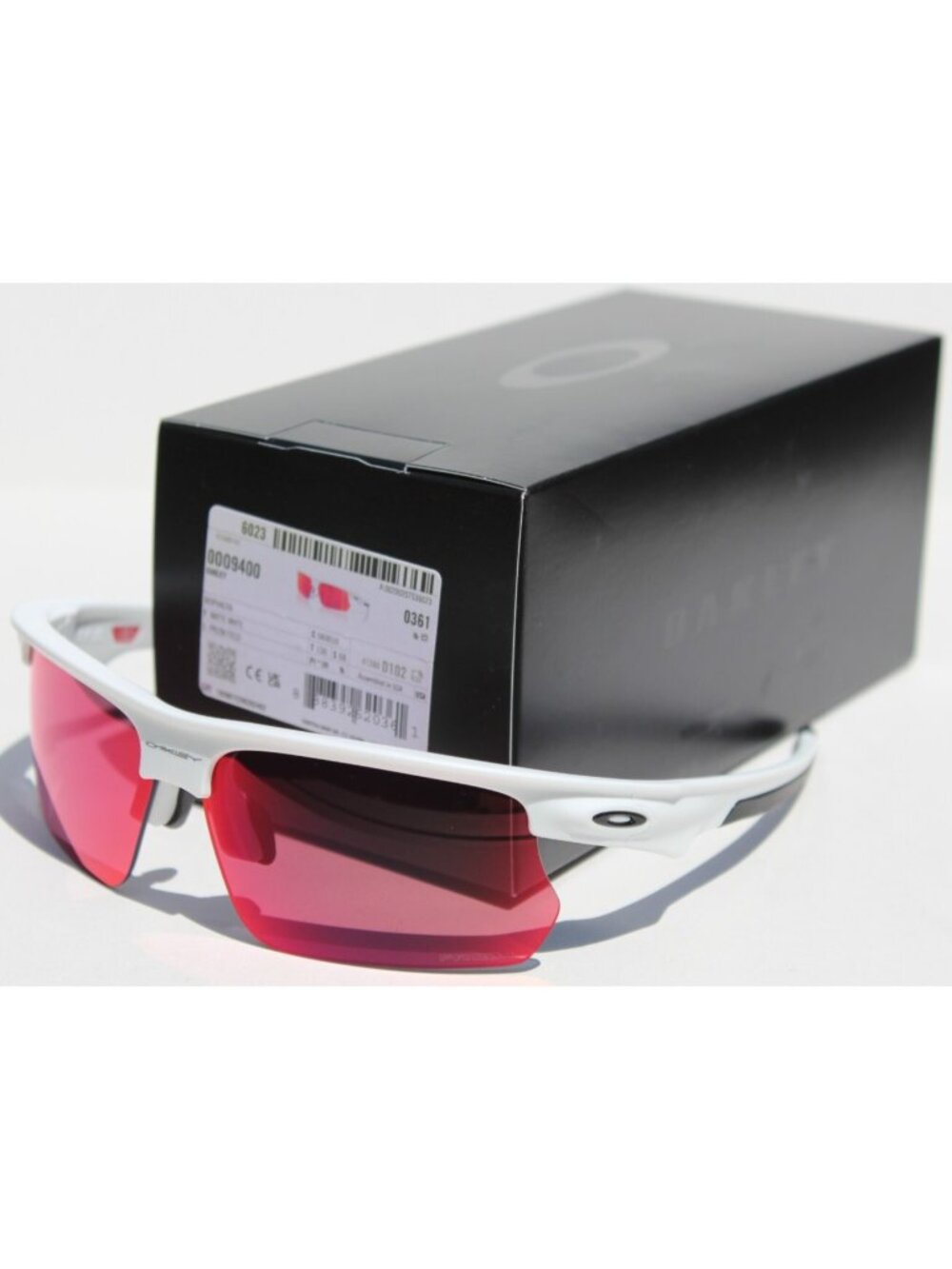 OAKLEY Bisphaera Sunglasses Matte White/Prizm Field OO9400-10 NEW Sport